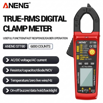 Gambar produk ANENG Digital Multimeter Tang Ampere Voltage NCV Tester Clamp - ST190