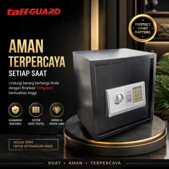 TaffGUARD Kotak Brankas Hotel Safety Anti-Theft Box Password - EB60