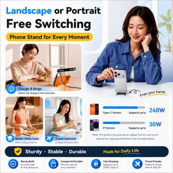 Gambar produk ESSAGER OTG Adapter Type C Female to Type C Male 2in1 Holder 240W - ES-OTG37