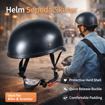 Gambar produk NOPNOG Helm Sepeda Skuter Retro Half Motorcycle Helmet - U15