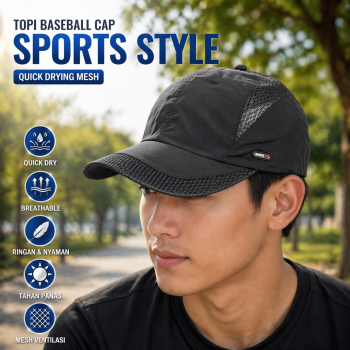 CNOTE Topi Baseball Cap Sports Style Quick Drying Mesh - CC-1