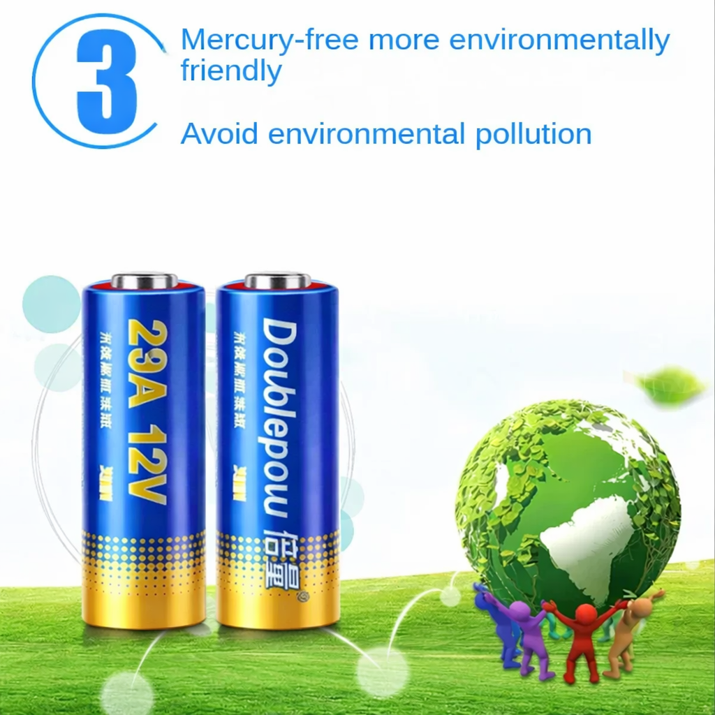 Doublepow Baterai Alkaline Dry Battery 48mAh 23A 12V 1 PCS - LRA23 Gambar produk Doublepow Baterai Alkaline Dry Battery 48mAh 23A 12V 1 PCS - LRA23