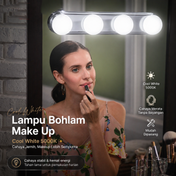 Studio Glow Lampu Bohlam Make Up Super Bright Cool White 5000K - NJ07004