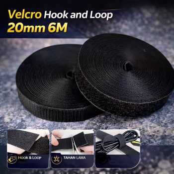 Januel Velcro Hook and Loop Magic Nylon Sewing Tape 20mm 6M - Jn52