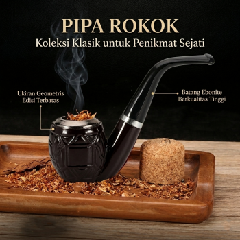 Jodel Pipa Rokok Tembakau Cangklong Tobacco Pipe Resin Washable Filter - ZF901