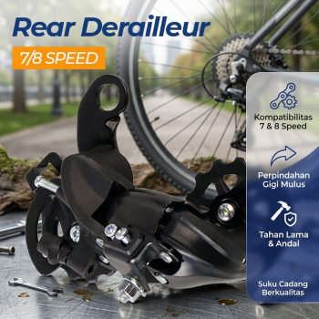 FOXRACE Aksesoris Sepeda Rear Derailleur 7/8 Speed Transmission - TY300