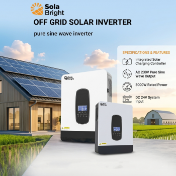 Sola Bright Inverter Solar Controller Hybrid DC 24V to AC 230V 3000W - SP-3200