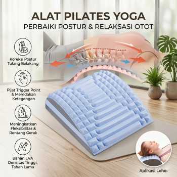 Jesshiny Alat Pilates Yoga Foam Back Waist Stretcher Lumbar Relaxer - JS053