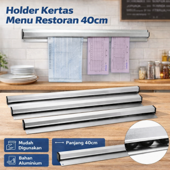One Two Cups Holder Gantungan Kertas Pesanan Restoran Menu Order Bill - JWA9