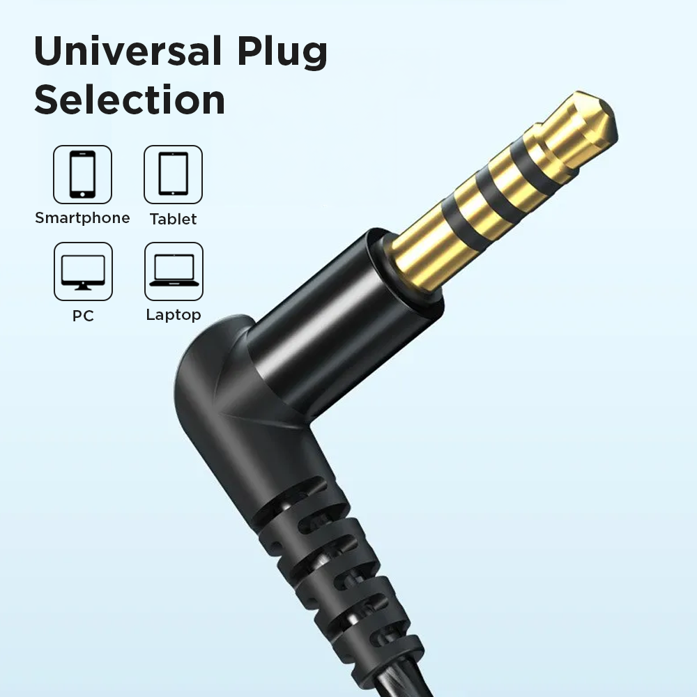 WKZ Earphone In-Ear Subwoofer Gaming Computer Sports with Microphone - S18 Gambar produk WKZ Earphone In-Ear Subwoofer Gaming Computer Sports with Microphone - S18 - 5