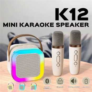 MEODY Speaker Bluetooth Karaoke Portable with 2 Microphone 5W 800mAh - K12