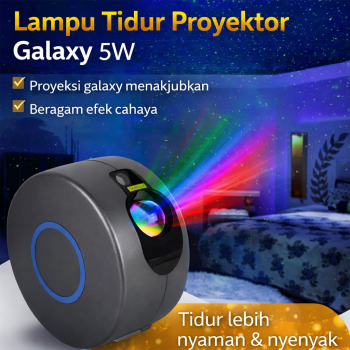 Themis Lampu Tidur Proyektor Galaxy Light 240V 5W with Remote Control - HR-A1