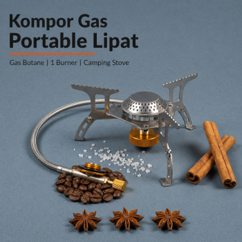 Kompor Gas Portable Lipat Outdoor Ultralight 1 Burner Camping Stove - AT6303
