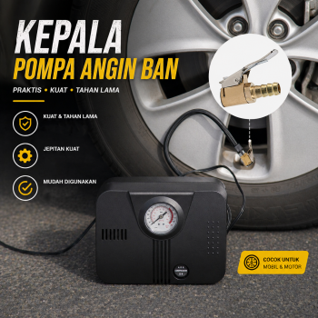 Deemount Kepala Pompa Angin Ban Air Chuck Lock Brass Adapter - DK03