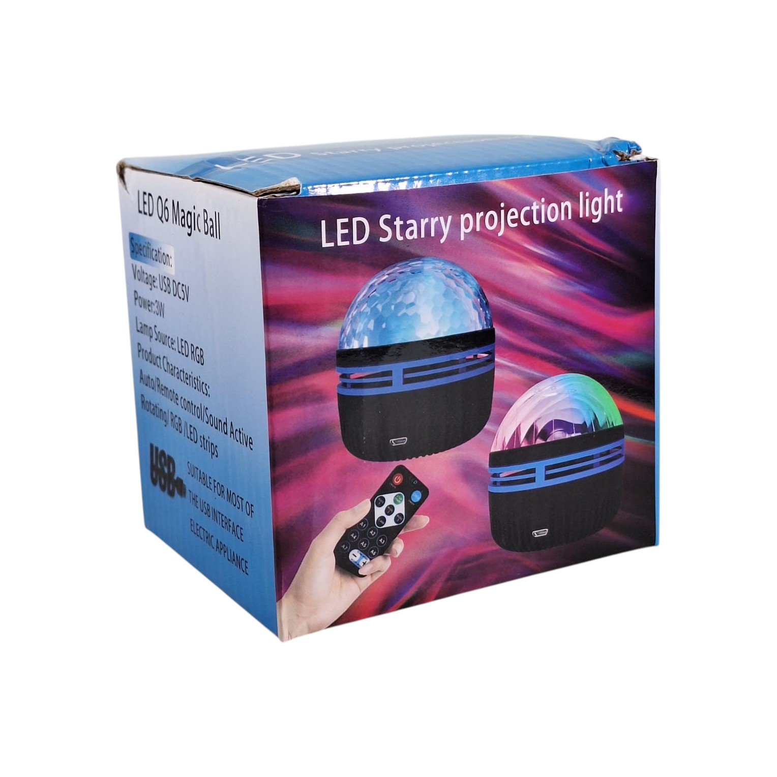 ZENLONG Lampu Tidur Proyektor RGB 7 Color Mode Remote USB 3W Sky Vortex - ZL5V Gambar produk ZENLONG Lampu Tidur Proyektor RGB 7 Color Mode Remote USB 3W Sky Vortex - ZL5V - Kemasan