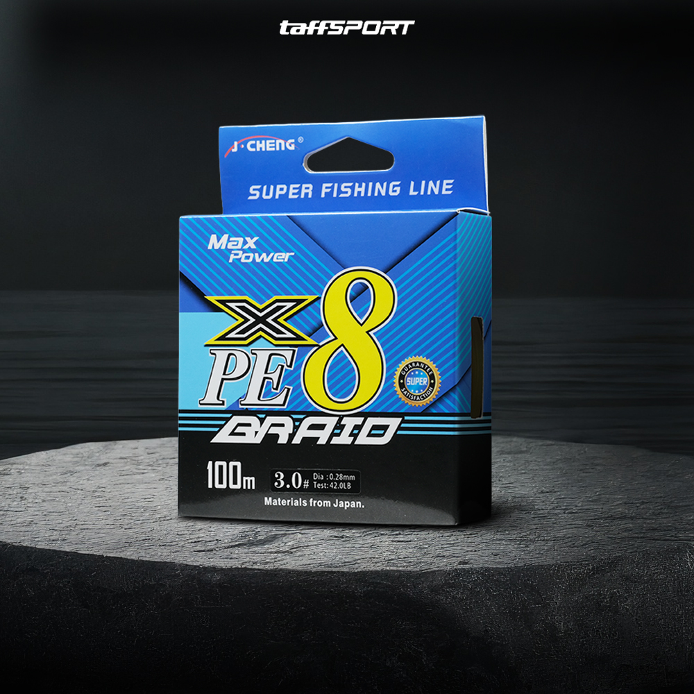 TaffSPORT Senar Pancing PE 8 Braided Strand Fishing Line 100M 3.0 - X8 Gambar produk TaffSPORT Senar Pancing PE 8 Braided Strand Fishing Line 100M 3.0 - X8 - Kemasan