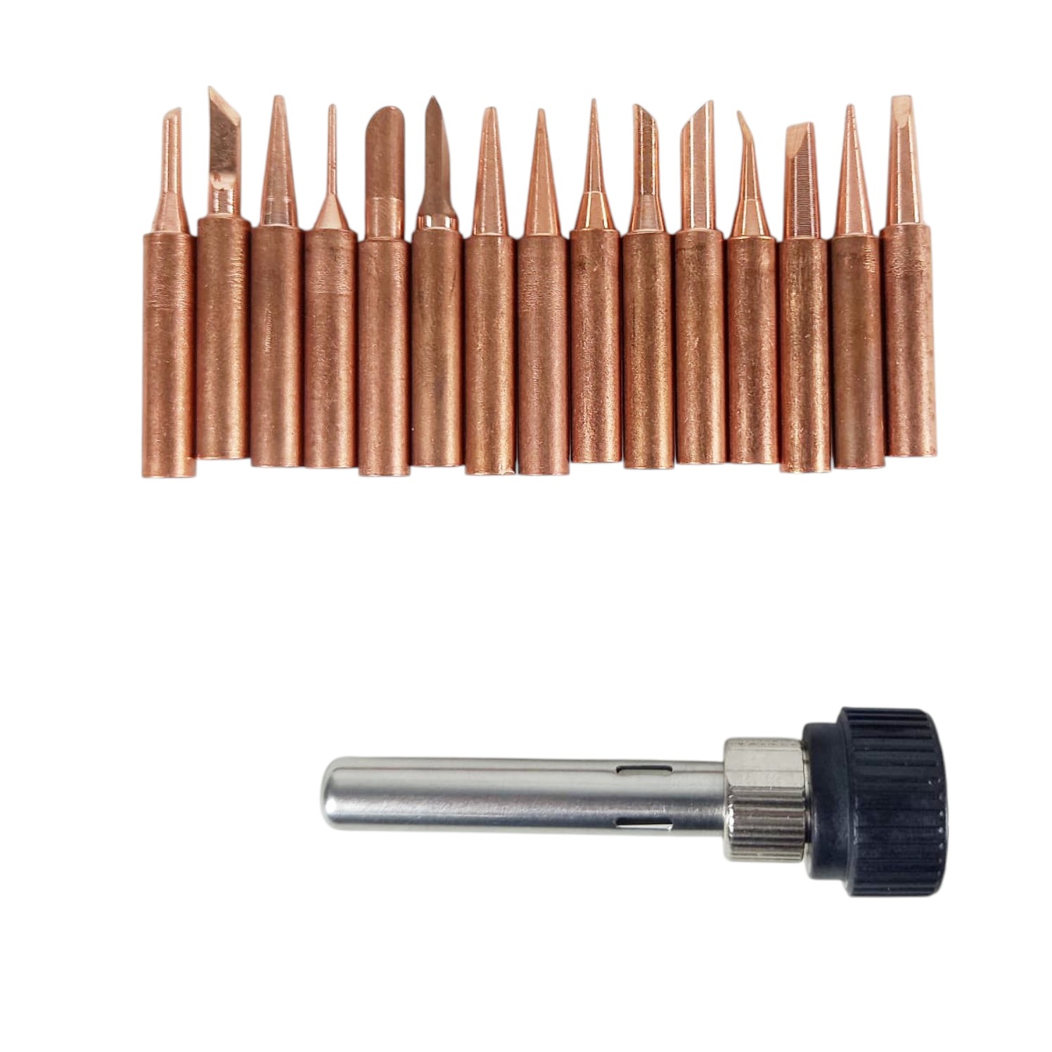 Taffware Set Mata Solder Iron Tip Nonmagnetic 15 PCS for Hakko 936 - 556 Gambar produk Taffware Set Mata Solder Iron Tip Nonmagnetic 15 PCS for Hakko 936 - 556
