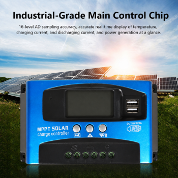 SolaBright MPPT Solar Charger Controller Regulator 2 USB LCD 12/24V - MPS36
