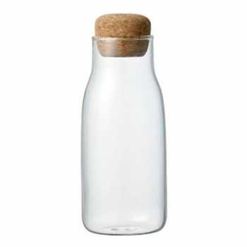 Gambar produk HUFFA Bottle Glass Cork Sealed Jar Storage Teh Kopi Jus Multifungsi 600ml - YS-8080