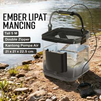 SUNNIMIX Ember Lipat Mancing Ikan Folding Model Rope with Side Pocket - SN23