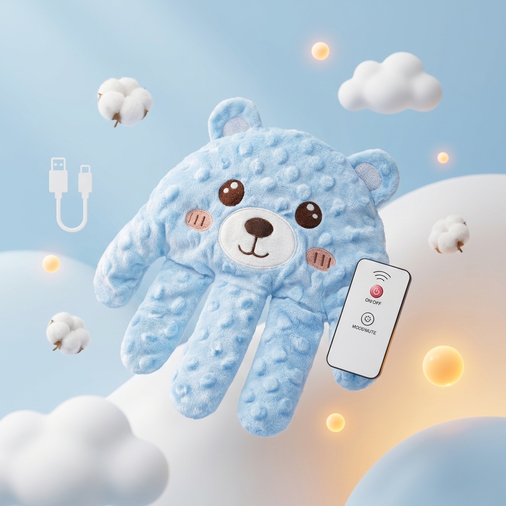 Toddi Alat Pembantu Tidur Bayi Soothing Palm Patting Rechargeable - YM-05 Gambar produk Toddi Alat Pembantu Tidur Bayi Soothing Palm Patting Rechargeable - YM-05