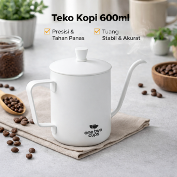 One Two Cups Teko Kopi Leher Angsa Gooseneck Pour Over Drip Kettle - HS-52