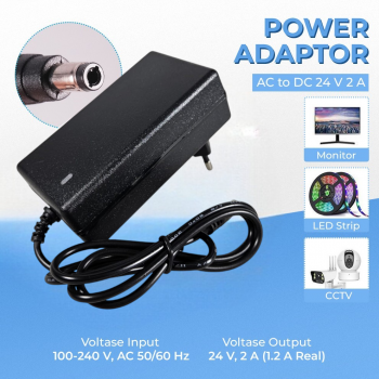Deek-Robot Adaptor Power Supply Converter AC to DC LED Strip - 2420 / 1820