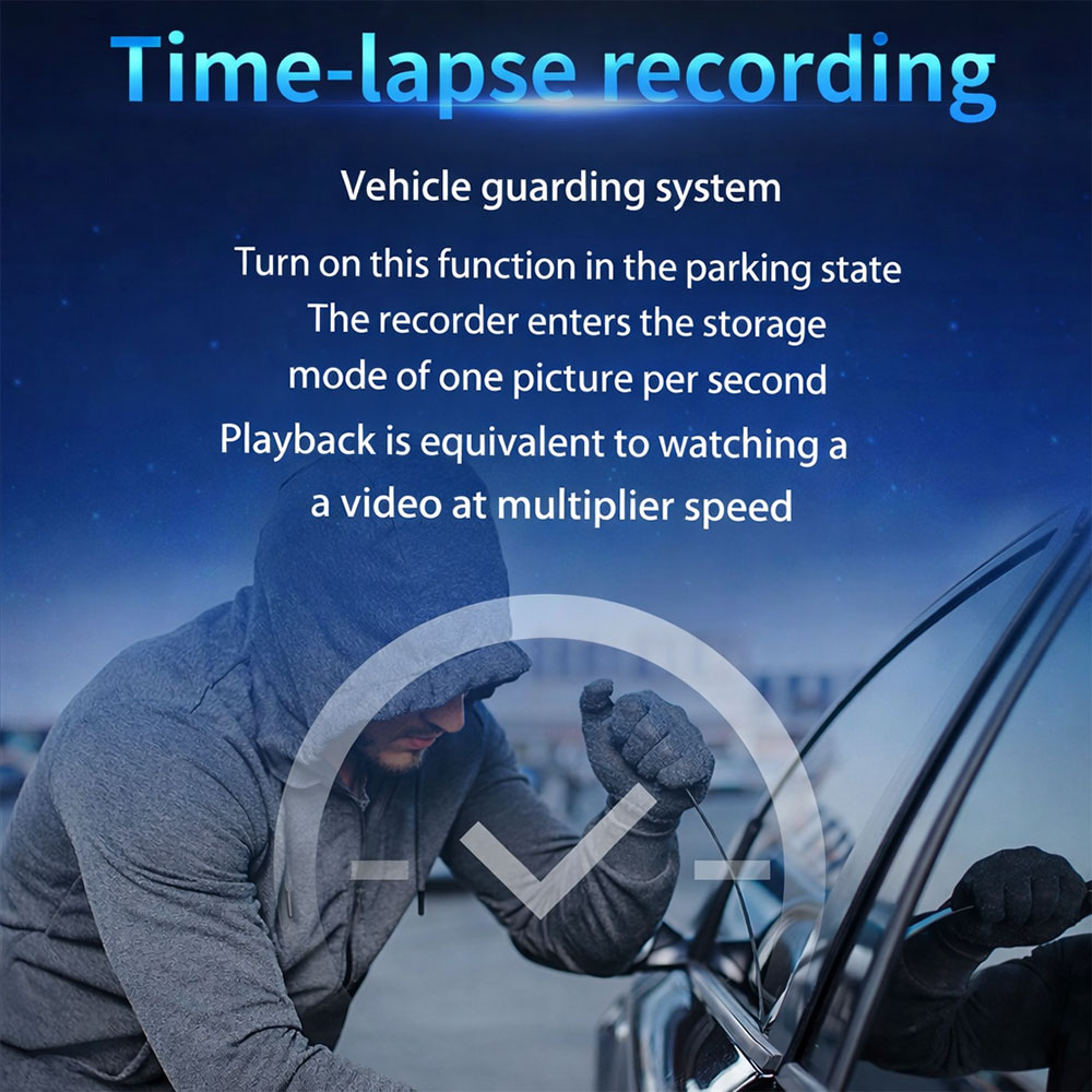 Gambar produk JOMISE Dashcam Mobil Spion Depan Belakang Dual Camera ADAS 1080p - YX5100