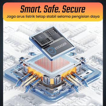 Gambar produk ESSAGER MacLe Kabel Data USB Type A to Type C Fast Charging 100W 1M - ES-X64