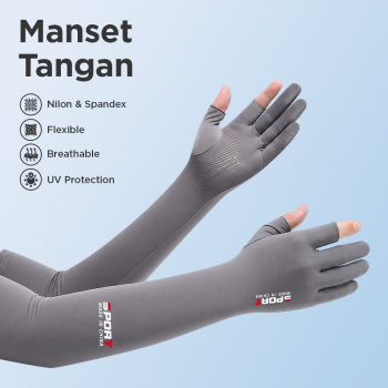 YXST Sarung Tangan Panjang Manset Sleeve Two Fingers Sunscreen Spandex - SP10