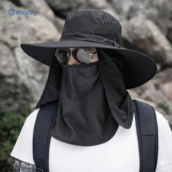 Rhodey Topi Rimba Outdoor Anti UV Waterproof Boonie Hat Polyester - JN335