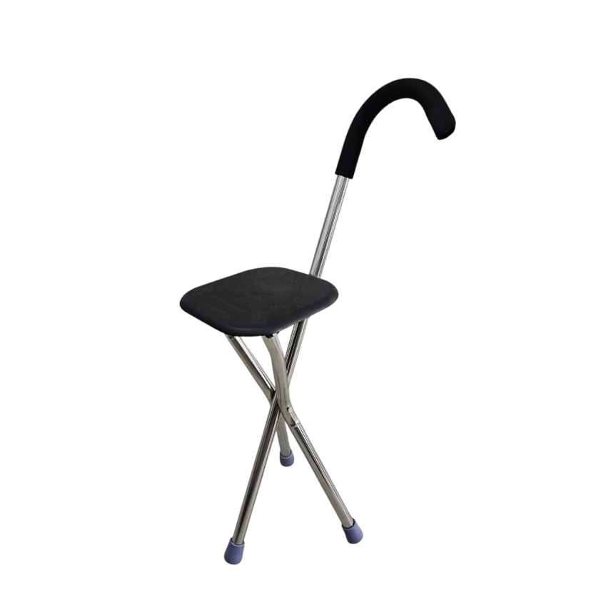 GAIWANZI Tongkat Jalan Kursi Lipat 2in1 Foldable Cane Chair Portable - GZD05 Gambar produk GAIWANZI Tongkat Jalan Kursi Lipat 2in1 Foldable Cane Chair Portable - GZD05 - 1