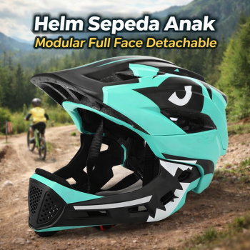 BIKEBOY Helm Sepeda Anak Modular Full Face Detachable MTB Skateboard - K22