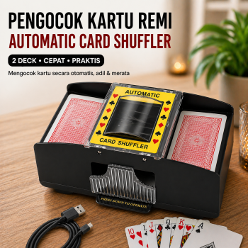 SILGOO Pengocok Kartu Remi Automatic Card Shuffler 2 Deck Games - SG19