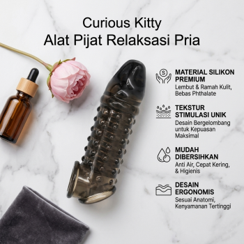 Curious Kitty Alat Pijat Relaksasi Pria Terapi Kesehatan Silikon - CK40