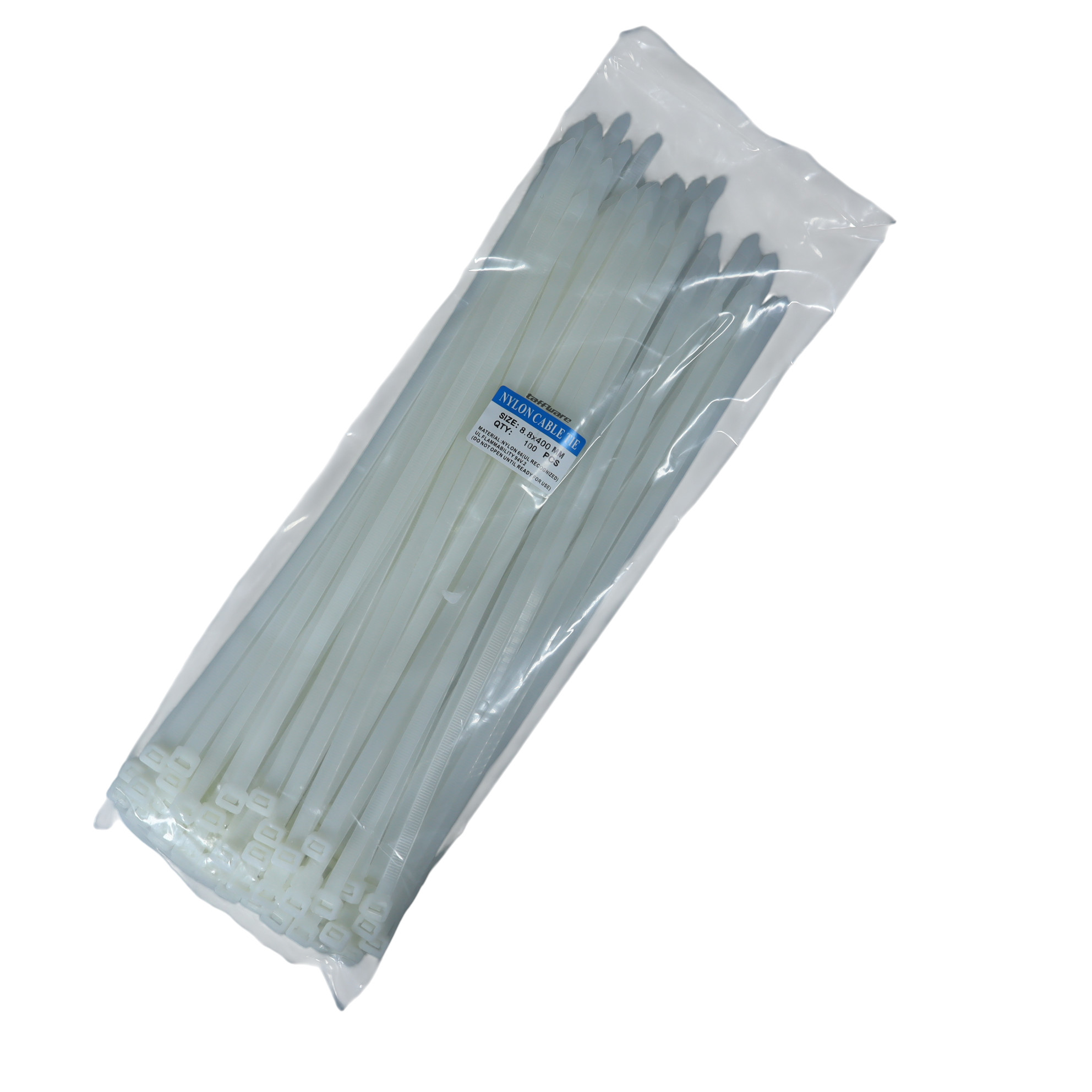 Taffware Kabel Ties Cable Nylon Multifunction 100 PCS 8.8x400mm - YQ835 Gambar produk Taffware Kabel Ties Cable Nylon Multifunction 100 PCS 8.8x400mm - YQ835 - Kemasan