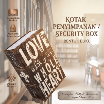Gambar produk TaffGUARD Kotak Buku Novel Hidden Security Box Password Lock Size S - KB-20P