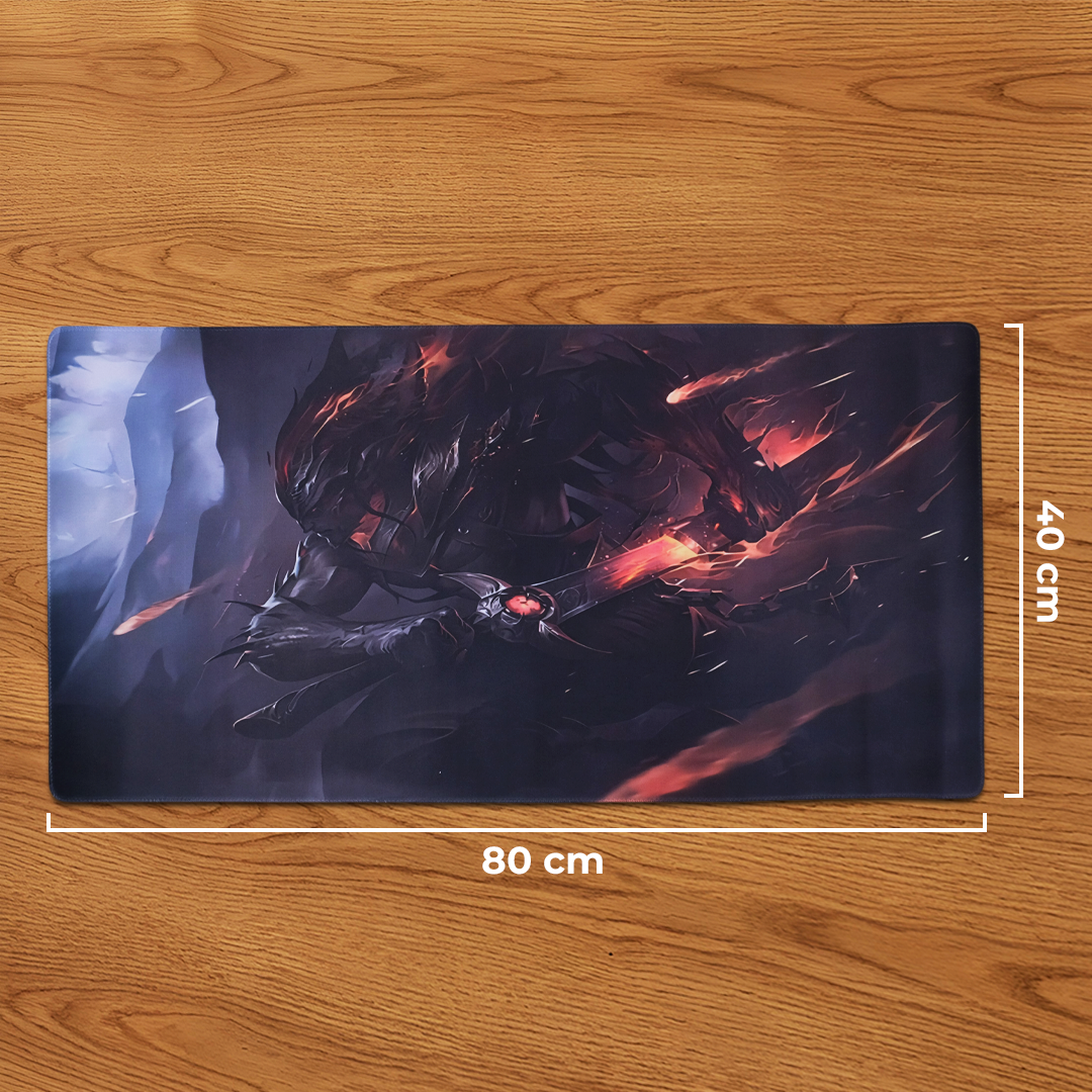 WXPYU Mouse Pad Gaming XL LoL Nightbringer Yasuo Desk Mat 800x400x2mm - WX4080 Gambar produk WXPYU Mouse Pad Gaming XL LoL Nightbringer Yasuo Desk Mat 800x400x2mm - WX4080