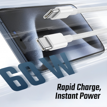 Gambar produk IBNUNU Kabel Data USB Type C Multifungsi Fast Charging 60W 1.5M - IB06 - 1