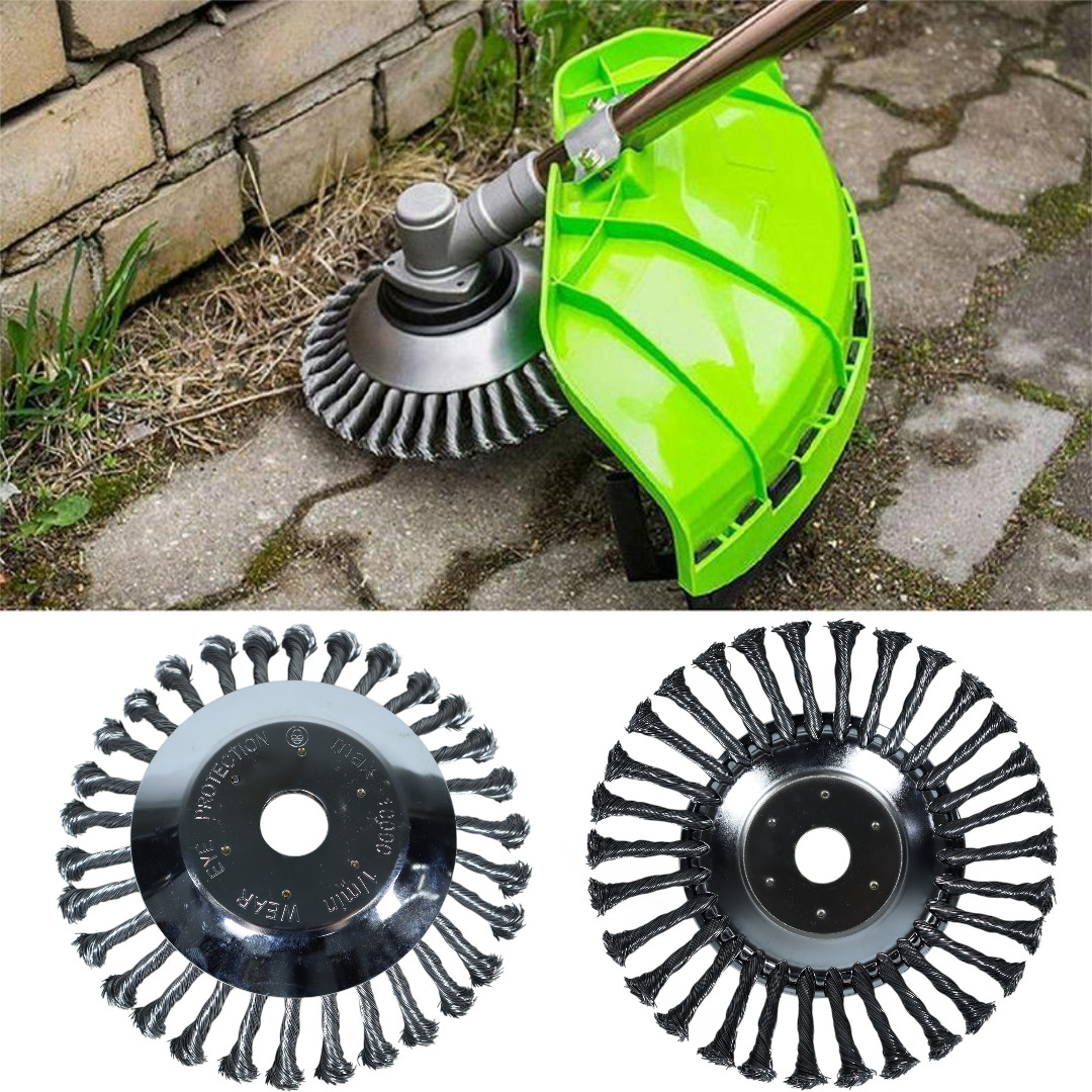 LISM Mata Pisau Potong Rumput Bulat Kawat Baja Weed Brush 8 Inch - LI2 Gambar produk LISM Mata Pisau Potong Rumput Bulat Kawat Baja Weed Brush 8 Inch - LI2 - 1