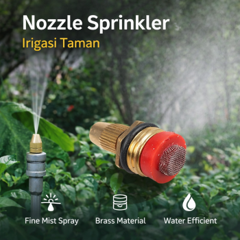 Gambar produk Drip Irigasi Taman Water Mist Sprinkler Nozzle Brass 1/2 Inch 1 PCS - JM008