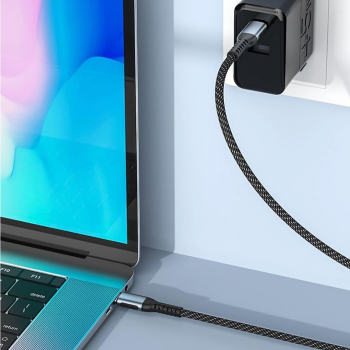 Gambar produk Januel Kabel Data USB Type C Multifungsi Fast Charging Braided 100W 2M - Jn54