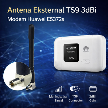 Antena Eksternal TS9 3dBi Modem Huawei E5372s Bolt Slim and Max