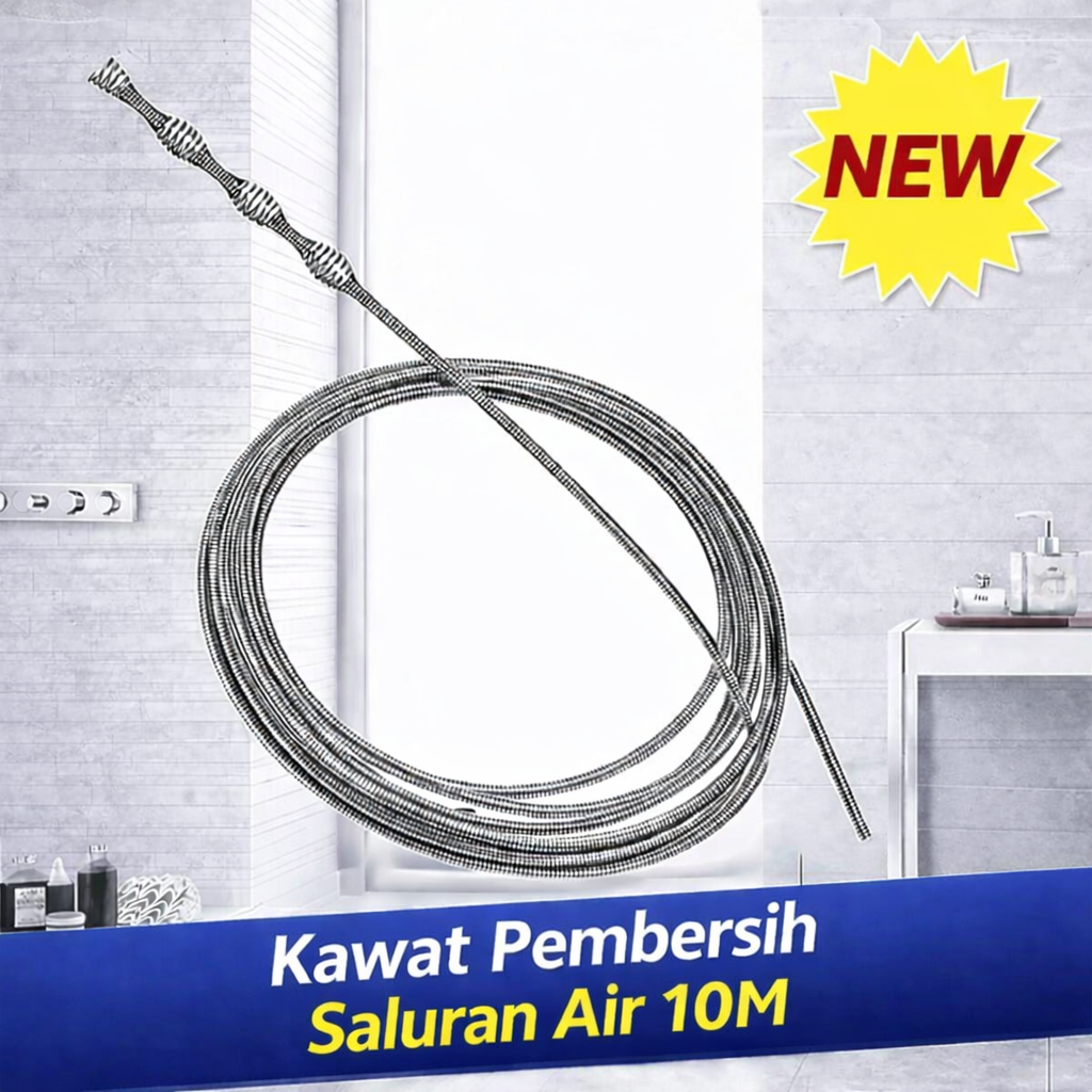 FMB Kawat Pembersih Saluran Air Toilet Cleaner Cadangan 10M - CHF510 Gambar produk FMB Kawat Pembersih Saluran Air Toilet Cleaner Cadangan 10M - CHF510