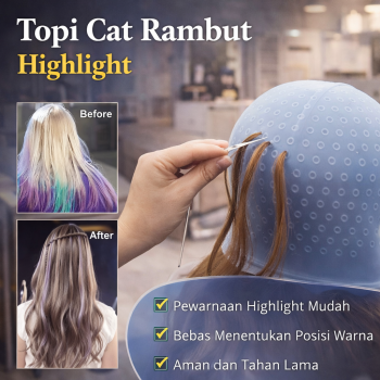 Gambar produk Magicap Topi Cat Semir Rambut Highlight Coloring Bleaching Hair Cap - MC809