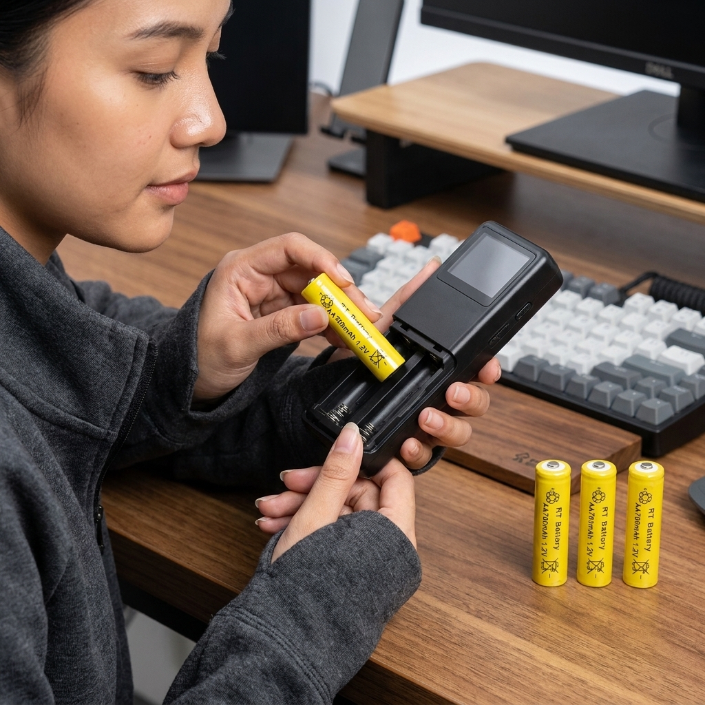 Gambar produk VariCore Baterai Isi Ulang AA Ni-CD Button Top 700mAh 1.2V 4 PCS - VR700