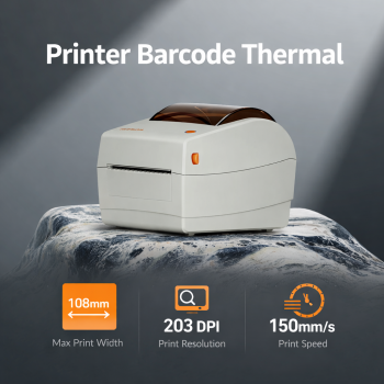 Gambar produk RONGTA Printer Barcode Thermal Label 108mm 203 DPI 150mm/s USB Serial Ethernet - RP410