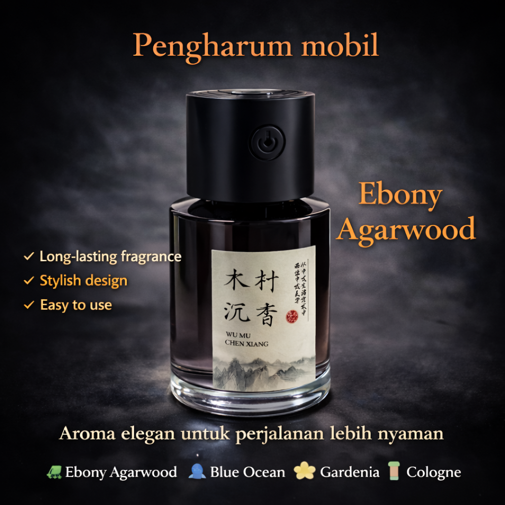 ELYSIAN Diffuser Pengharum Mobil Car Home Aromatherapy 3 Mode 140ml Ebony Agarwood - CAS-02 Gambar produk ELYSIAN Diffuser Pengharum Mobil Car Home Aromatherapy 3 Mode 140ml Ebony Agarwood - CAS-02