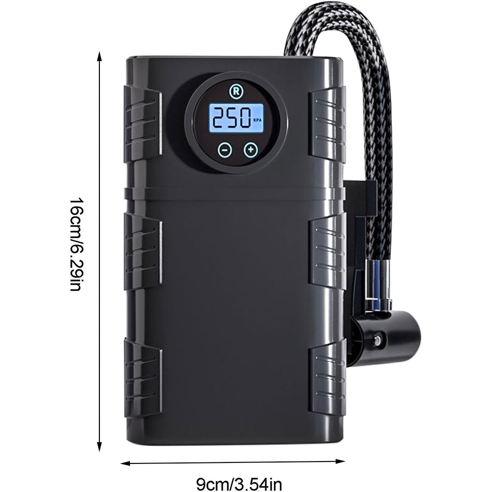Fityle Pompa Ban Elektrik Portable Air Compressor 120W 3000mAh - EG316 Gambar produk Fityle Pompa Ban Elektrik Portable Air Compressor 120W 3000mAh - EG316 - 5