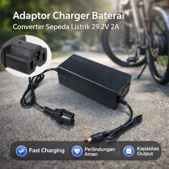 Deek-Robot Adaptor Charger Baterai Converter Sepeda Listrik 29.2V 2A - TC-001